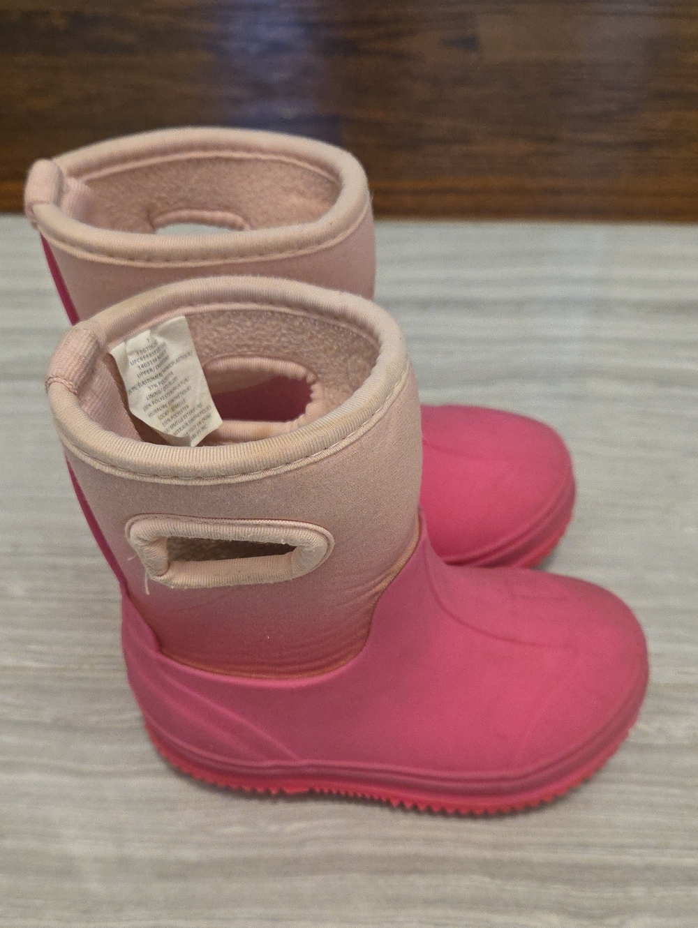 Rain Snow Boots Toddler Size 7 Pink